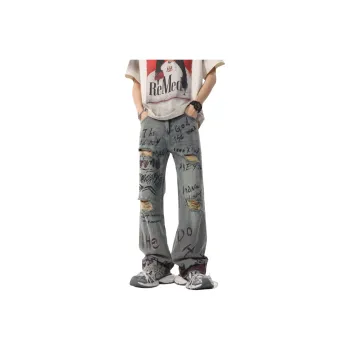NVRFRGT Jeans Unisex Vintage Blue