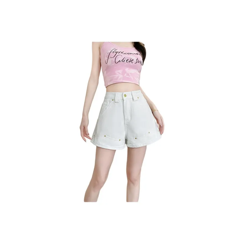 Mu Xiao Xin Denim Shorts Women's-0
