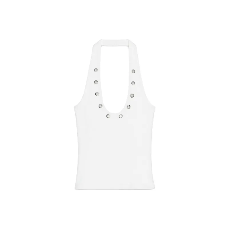 ZARA Tank Tops Women's White-0