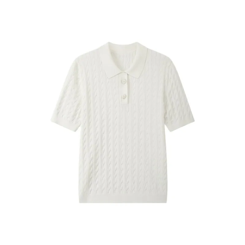 INSUN Polo Shirts Women's White-0