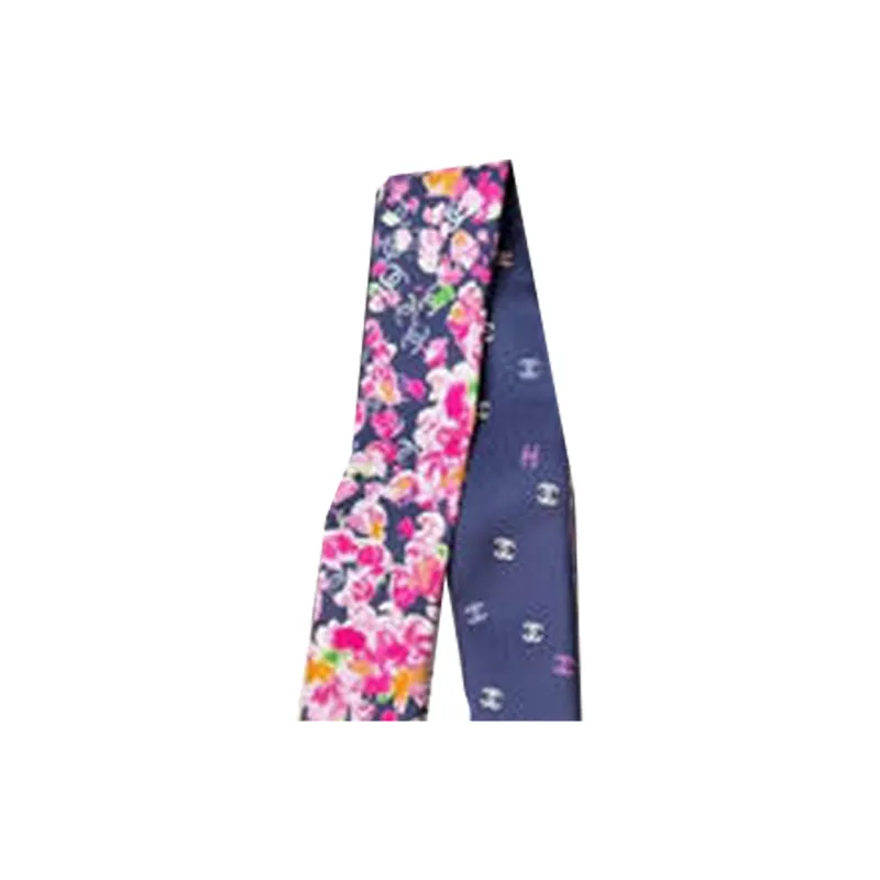 CHANEL Silk Scarves Women's Purple-2