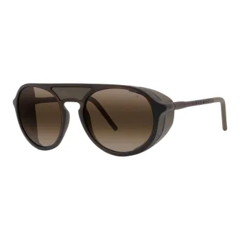 Vuarnet Bio Nylon Irregular Shape Sunglasses Unisex Brown