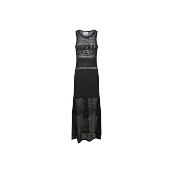 MOSCHINO SS25 Sleeveless Dress Women's Black