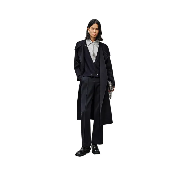 INSUN Coats Women's Navy Blue-0