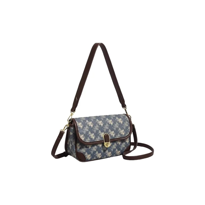 PESASRIE PVC Shoulder Bag, Crossbody Bag Regular Women's Blue-7