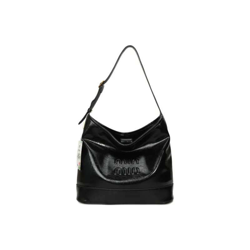 Meow In The Grass PU Shoulder Bag Regular Women's Coffee/Ecru/Brown/Black-16