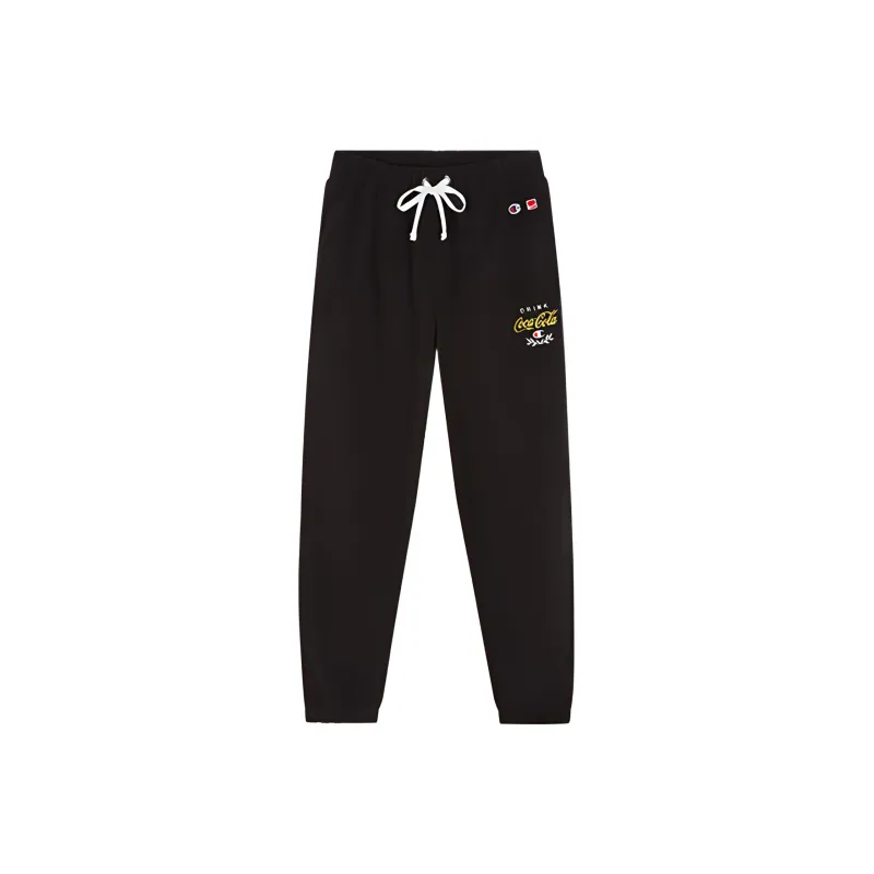 Champion x Coca Cola FW23 Knitted Sweatpants US Version Unisex Black-0
