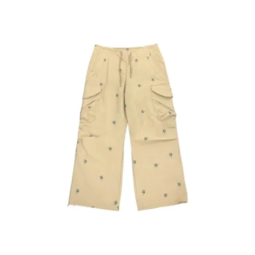 MeiHaoStore 카키 남녀공용 카고 바지
