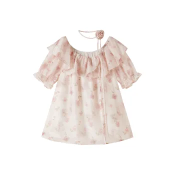 XIANGYING Shirts Women's Silver Peony