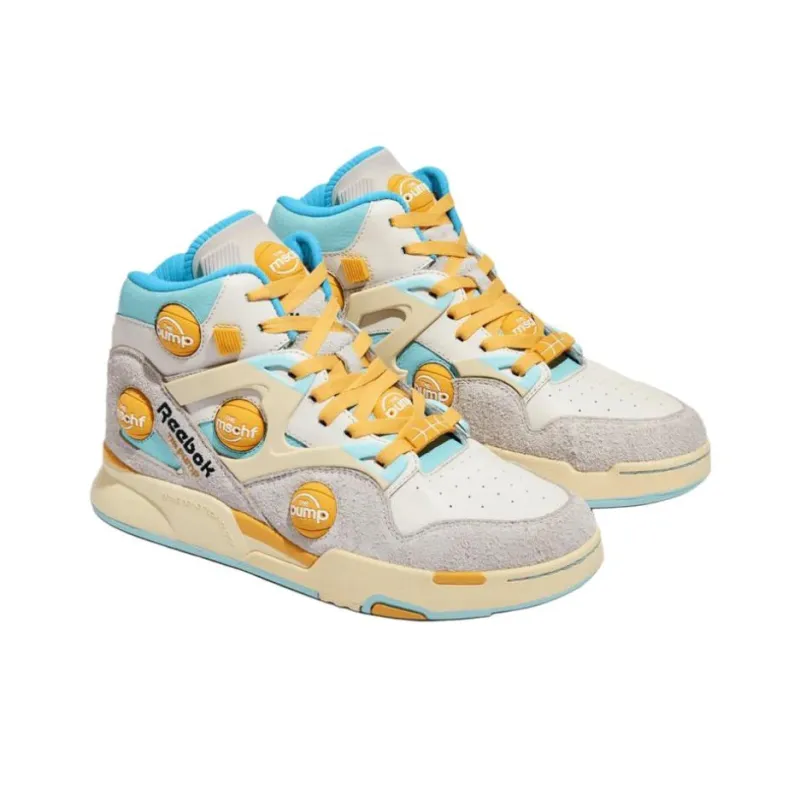Reebok x MSCHF High Top Skateboard Shoes Unisex Gray Blue-2