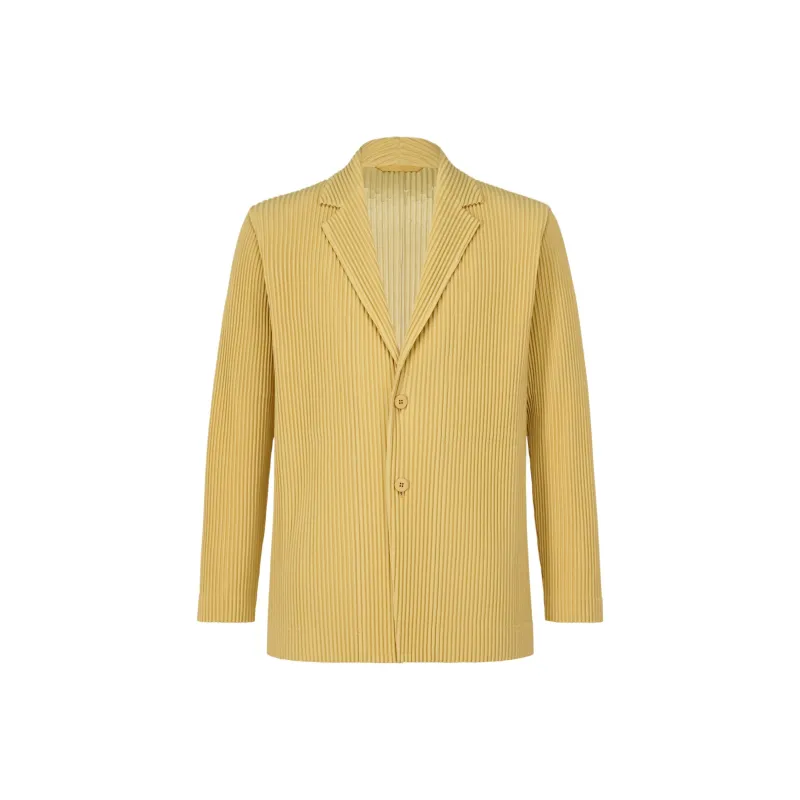 Homme Plissé Issey Miyake Jackets & Coats Men's Light Yellow-0