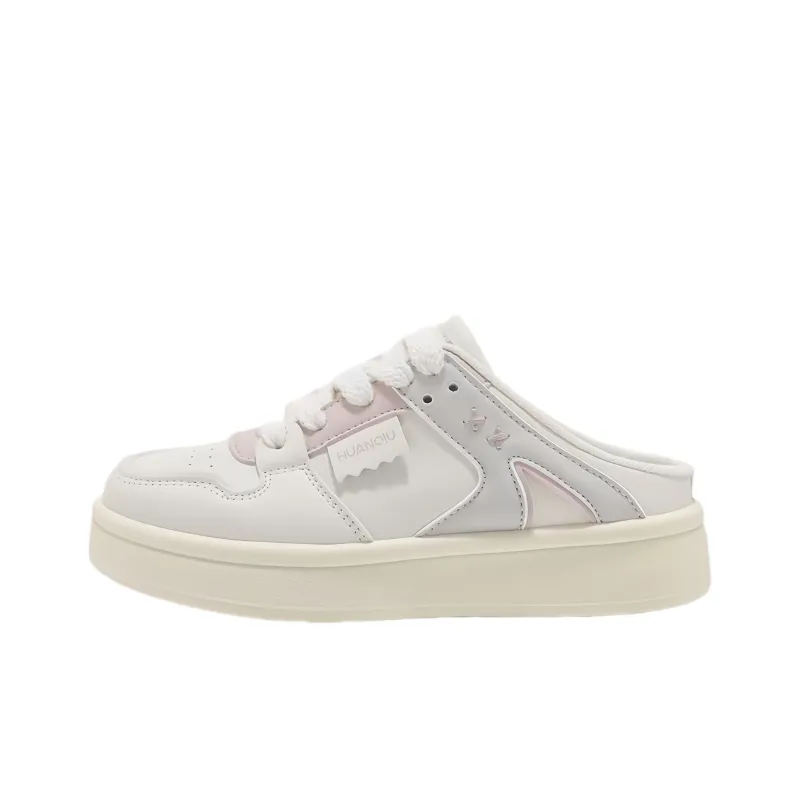 BINGO DUCK Skateboard Shoes Women's Beige Pink-0