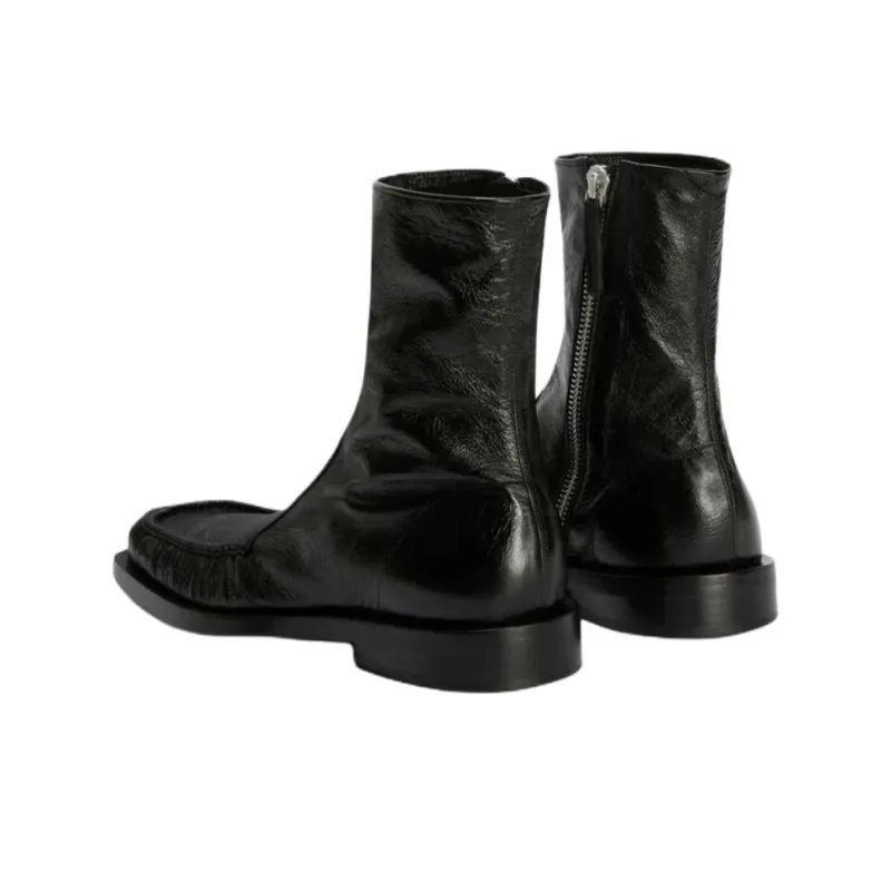 JIL SANDER Ankle Boots Men's Black-3