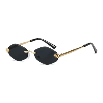 ENFANTIN Metal Irregular Shape Sunglasses Unisex