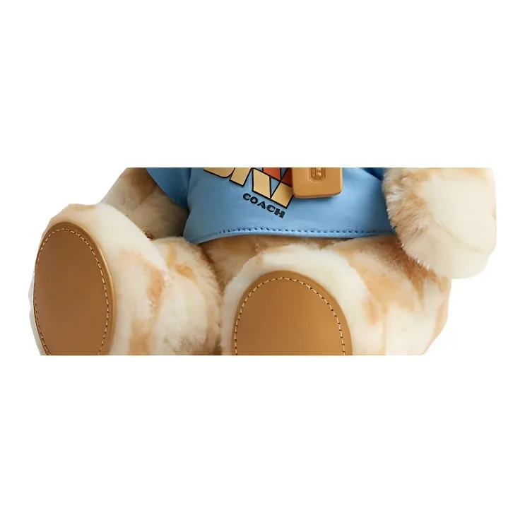 COACH Sheepskin Plush Bear Bag Accessory Women's Multicolor-2