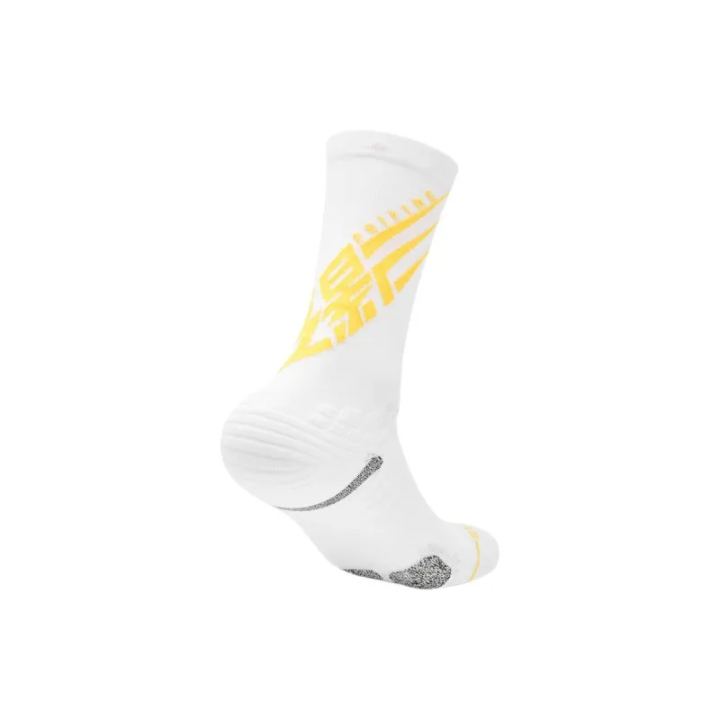 QIAODAN Feiying Knee High Socks Men's 1 Pack Jordan White-1