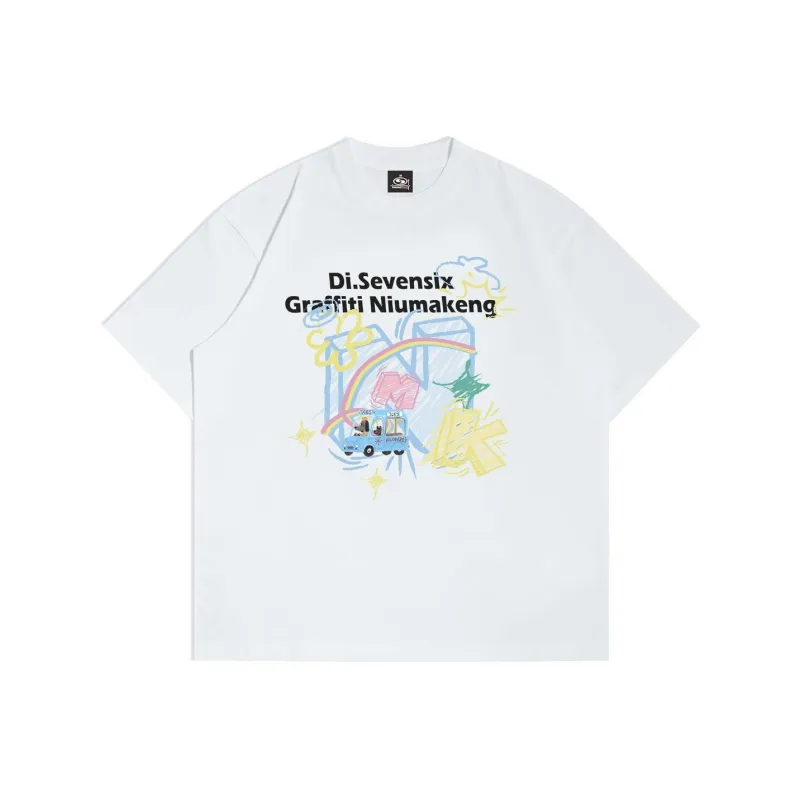 RUIZENLUO Summer T Shirt Loose Fit Unisex-3