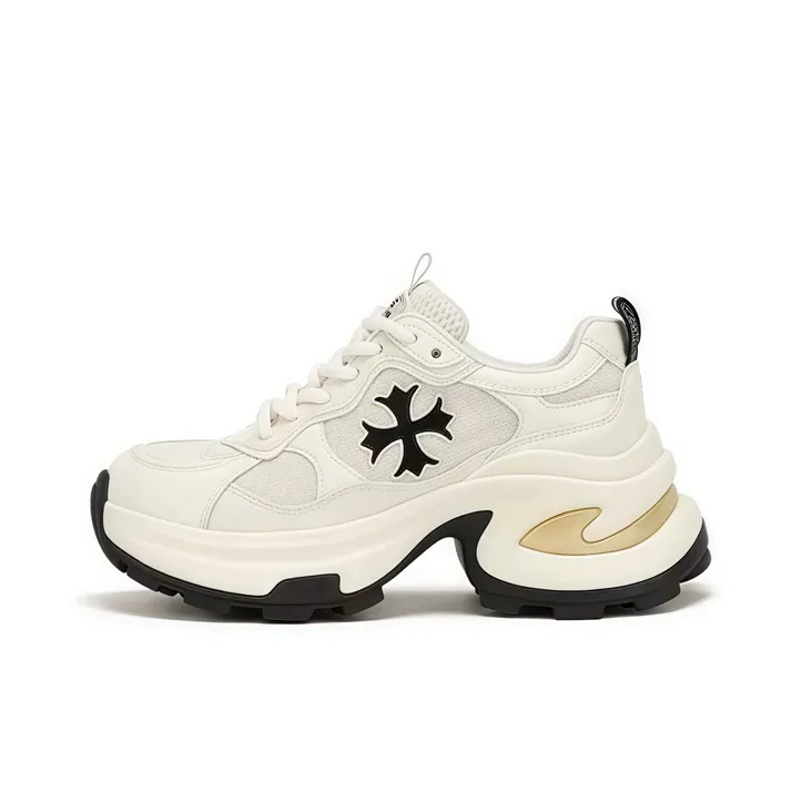 Dragon Dance Breathable Lightweight Height Increasing Low Top Chunky Sneakers Women's-7