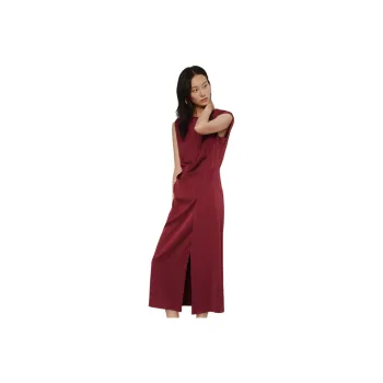 INSUN Sleeveless Dresses Women's Burgundy
