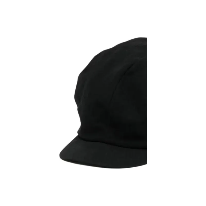 Yohji Yamamoto Cotton Linen Baseball Caps Women's Black-1