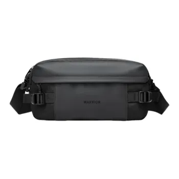 Warrior Oxford One Shoulder Crossbody Bag, Sling Bag Regular Unisex Black