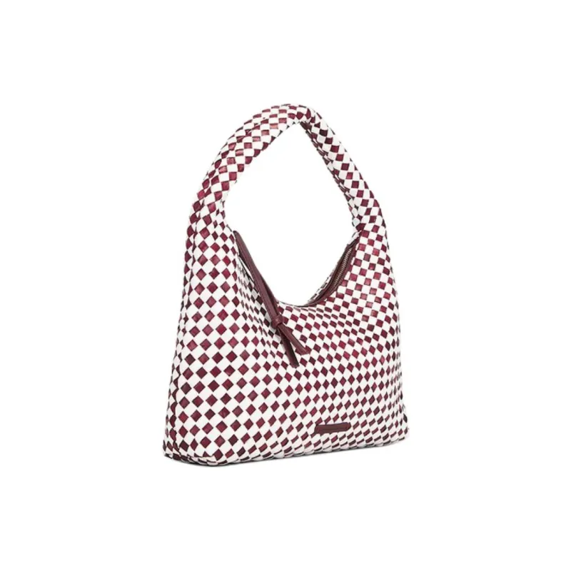 Loeffler Randall Buffalo Leather Handbag Women's Red & White-1