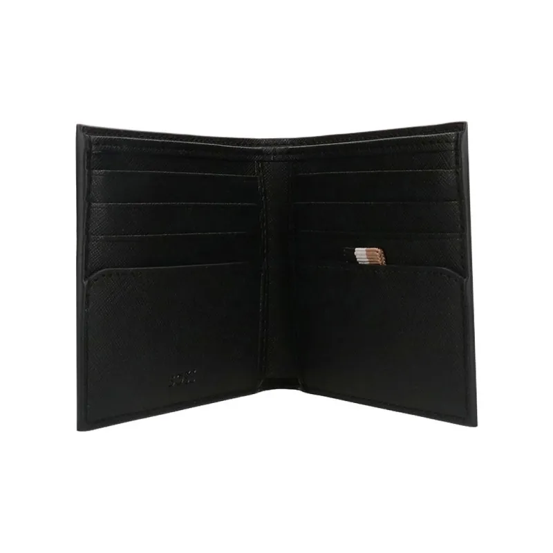 BOSS 8CC Brand Logo Wallet Regular Men's Black-2