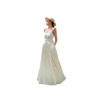 COVER TIME Slip Dresses Women's Apricot