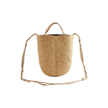 ZARA Wheat Stalk Handbag Mini Women's Light Beige