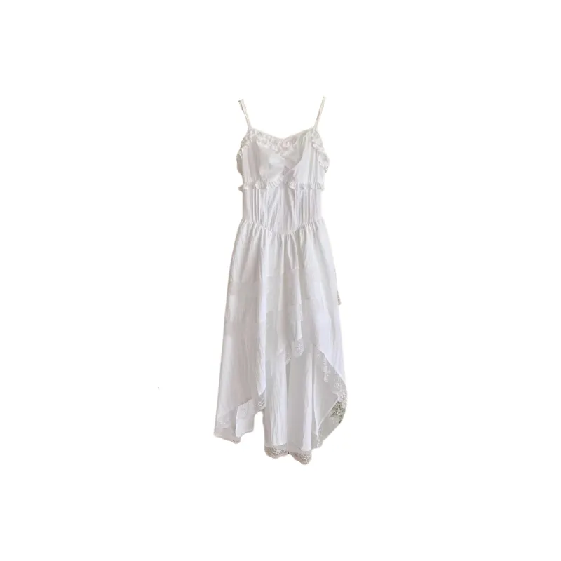 ABCMININ Slip Dresses Women's White-0