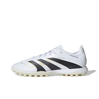 Adidas PREDATOR LEAGUE Anti Slip Wear Resistant Soccer Shoes Unisex White Black