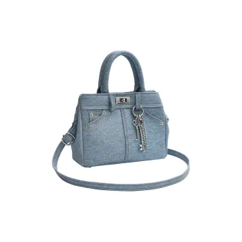Boniu PU Crossbody Bag Women's Light Blue/Dark Blue