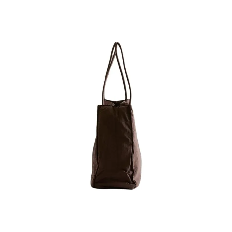 ZARA Polyamide Tote Bag, Shopping Bag, Shoulder Bag Women's Brown-3