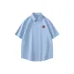 [Stain-Resistant Shirt]Sky Blue (Ho Skier Chest Logo)