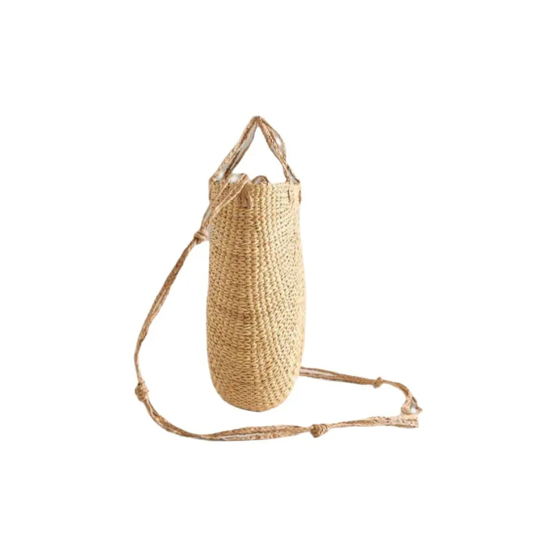 ZARA Wheat Stalk Handbag Mini Women's Light Beige-2