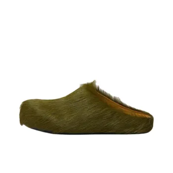MARNI Fussbett Closed Toe Slippers Women's Green