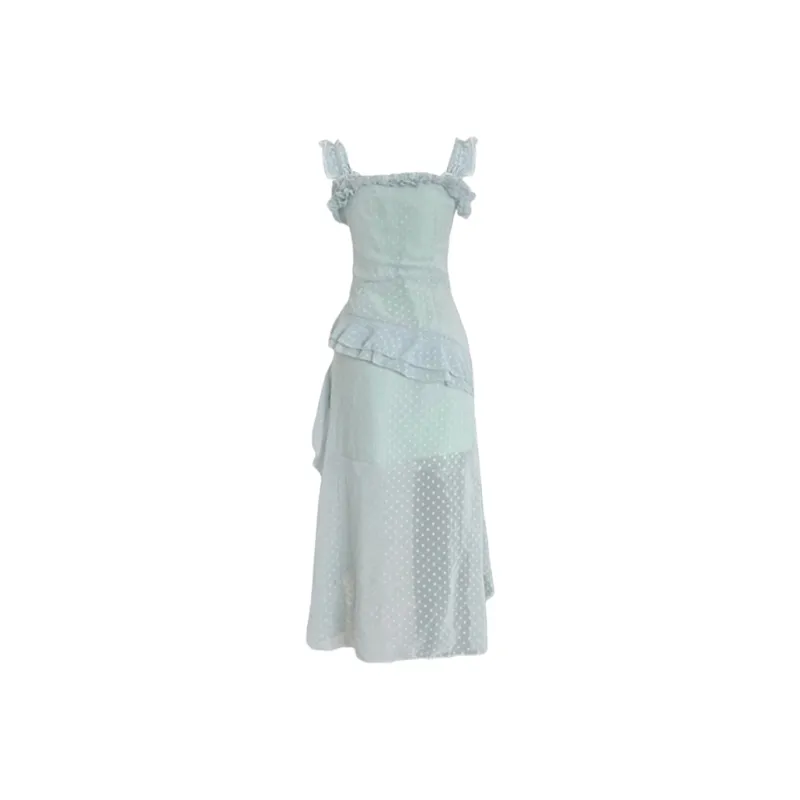 YGPRW Slip Dresses Women's Blue-1