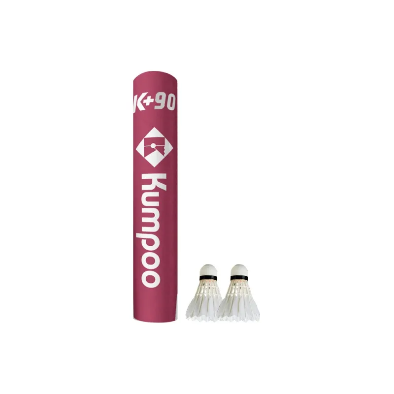 KUMPOO Goose Feather Shuttlecock 12 Pack Goose Feather All Round Goose Feather Shuttlecocks-2