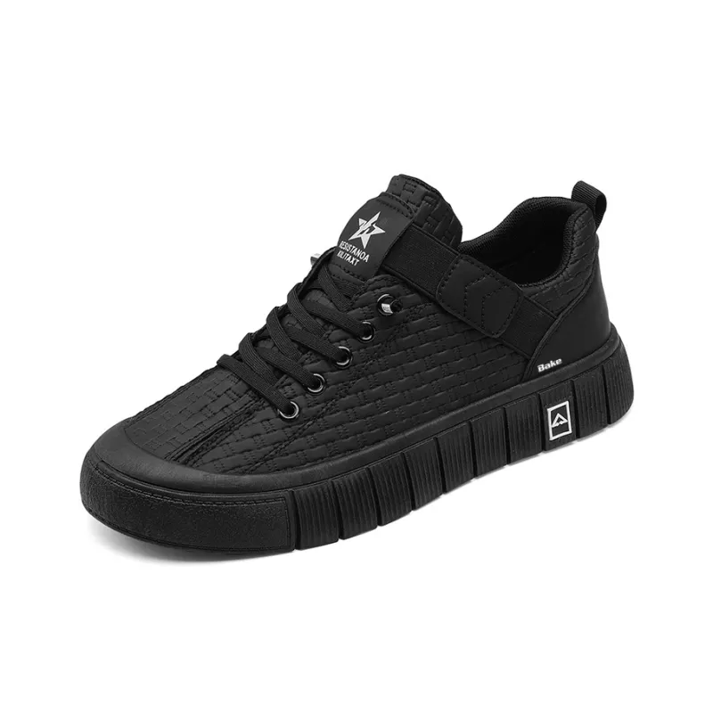 BAKE Anti Slip Wear Resistant Low Top Skateboard Shoes Men's-0