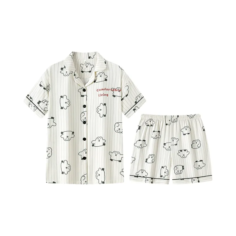 Gongdie x ZAOWUCANXIONGDI,LIANMINGKUAN Pajama Set Unisex-0