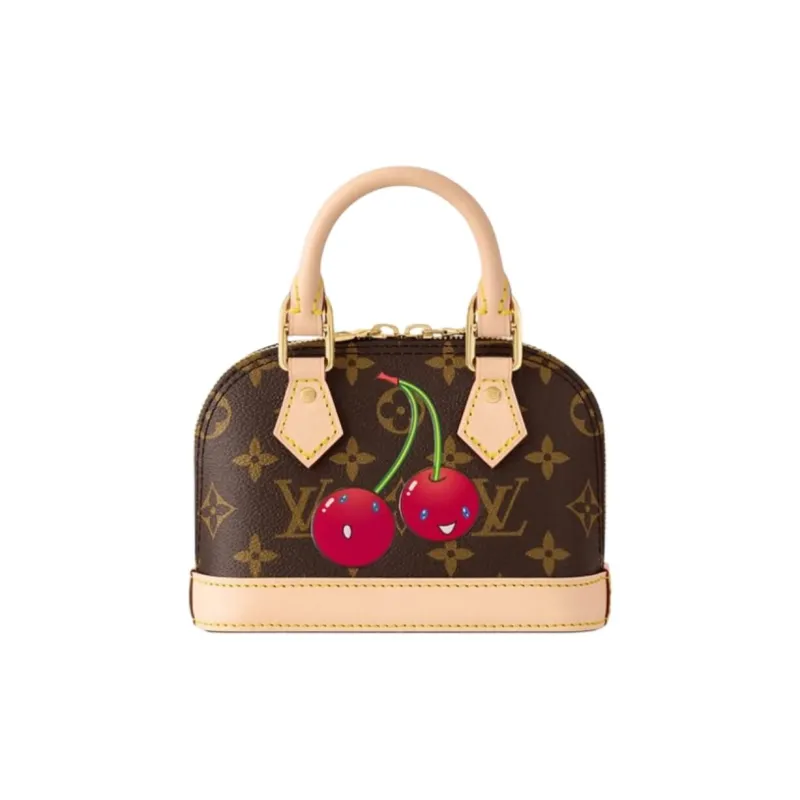 Takashi Murakami X LOUIS VUITTON NANO ALMA Handbags-0
