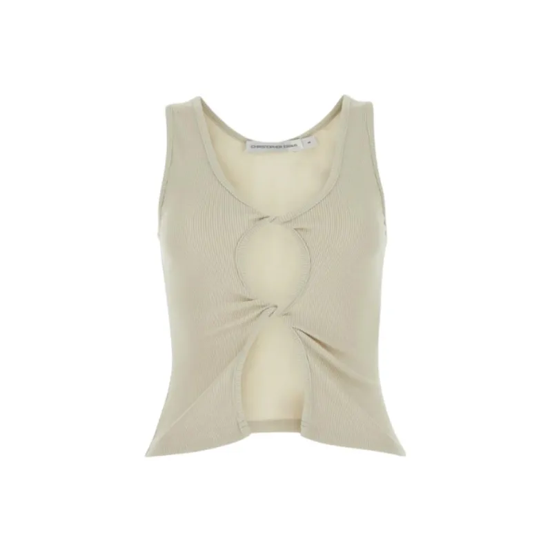 CHRISTOPHER ESBER Tank Top Women's Light Gray-0