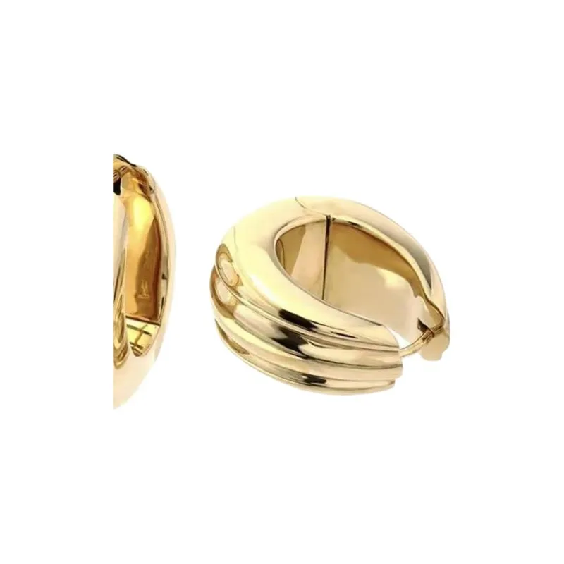 TOM WOOD 925 Sterling Silver Earrings Women's Gold-1