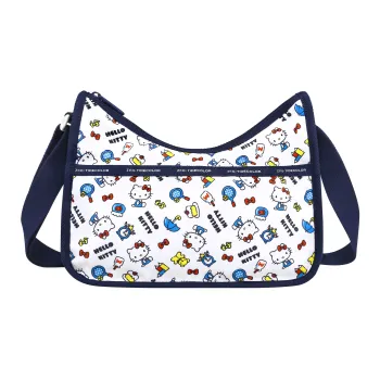 Zgo Hello Kitty Polyester Shoulder Bag Women's White Blue