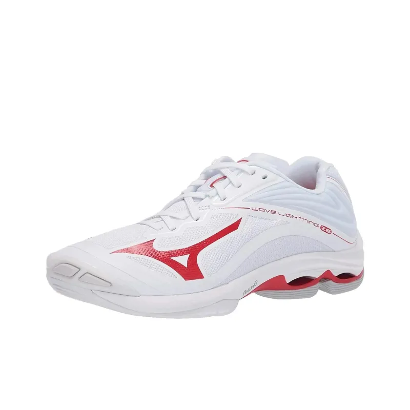 Mizuno Wave Lightning Z6 Anti Slip Wear Resistant Low Top Training Shoes Women's White-0