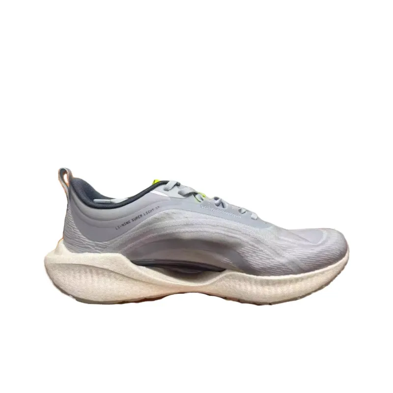 LiNing Super Light 19 Cushioned Anti Slip Wear Resistant Breathable Lightweight Low Top Running Shoes Men's Blue-1