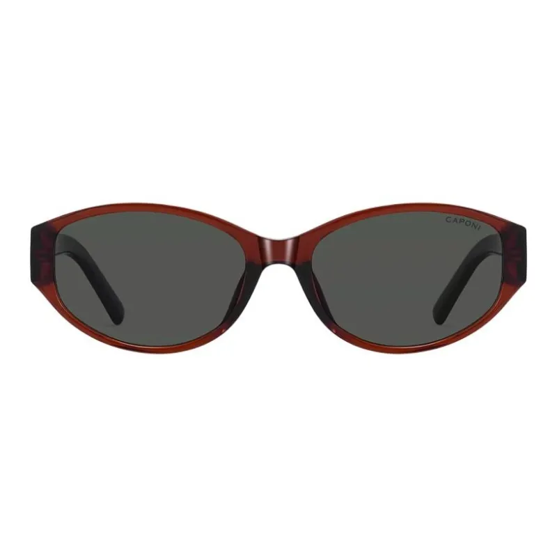 CAPONI TR/Memory Plastic EMS Irregular Shape Sunglasses Unisex Multicolor-5