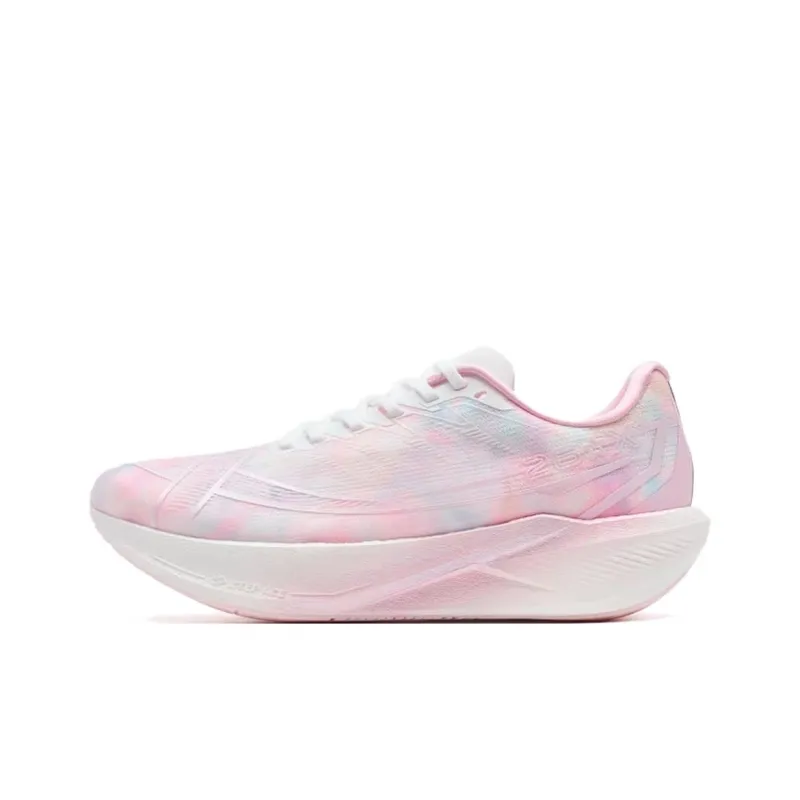 XTEP 260X 2.0 Running Shoes Women's Low Top Peach Blossom Pink, Iris Purple-0