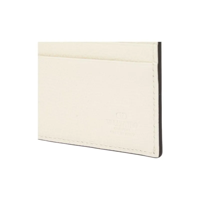 Valentino Leather Wallet Men's Ecru-1