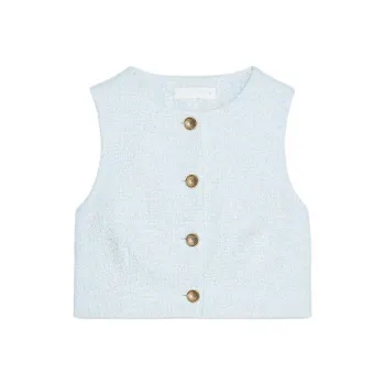 ZARA Tank Tops Women's Nude/Blue